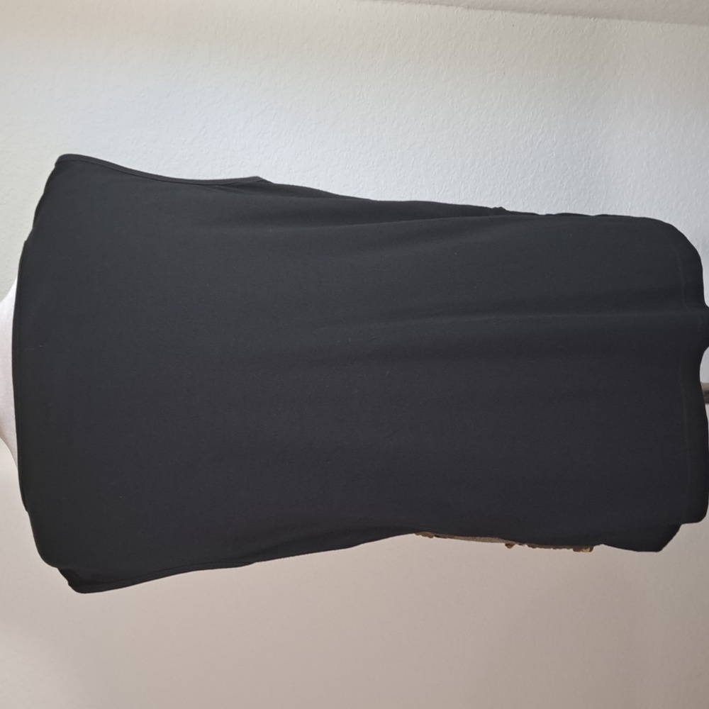 Lovedrobe Women’s Top Tank Gold Sequin Front Black Back Sleeveless Scoop Size 14 - Picture 4 of 10